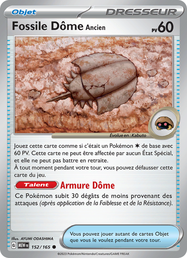 Fossile Dôme Ancien