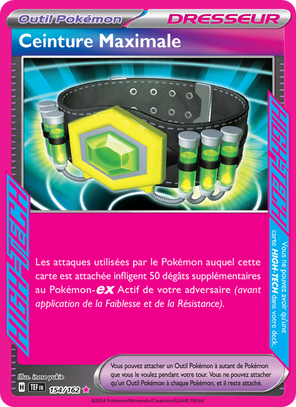 Ceinture Maximale from Forces Temporelles