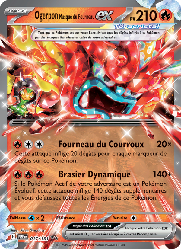 Ogerpon Masque du Fourneau-ex from Évolutions Prismatiques