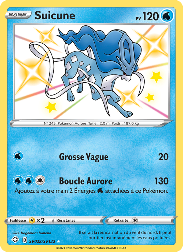 Suicune from Destinées Radieuses
