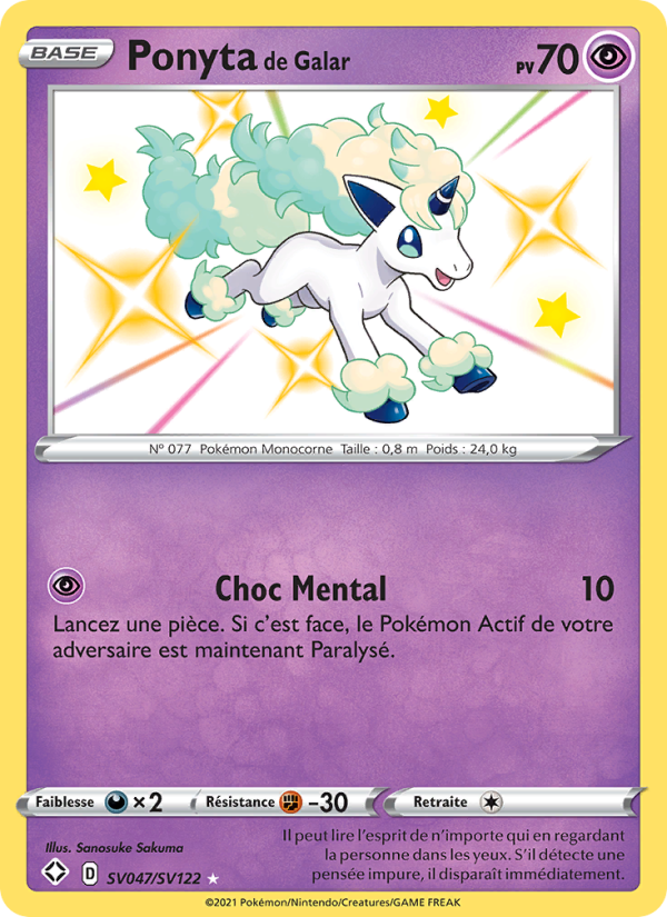 Ponyta de Galar from Destinées Radieuses