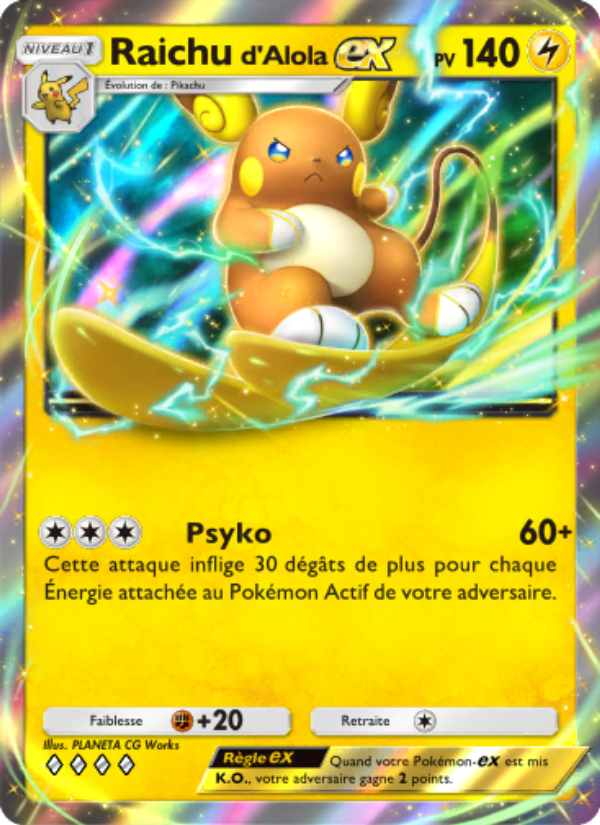 Raichu d’Alola-ex