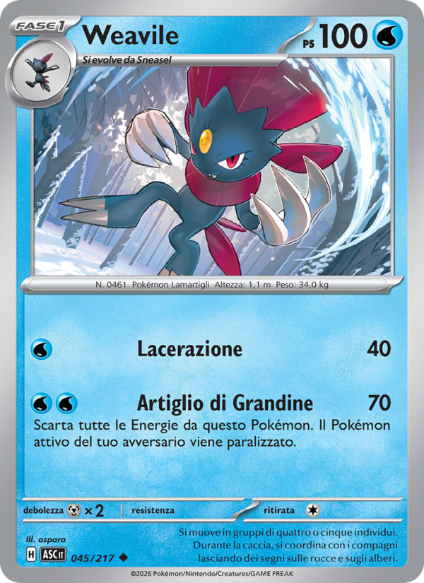 Weavile from Ascesa Eroica