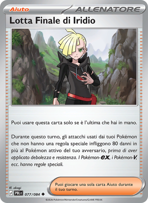 Lotta Finale di Iridio