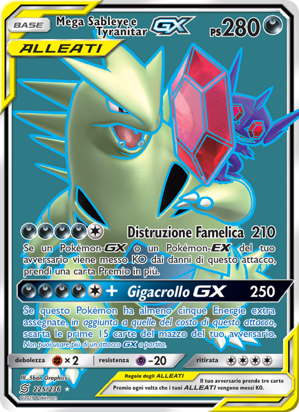 Mega Sableye e Tyranitar GX