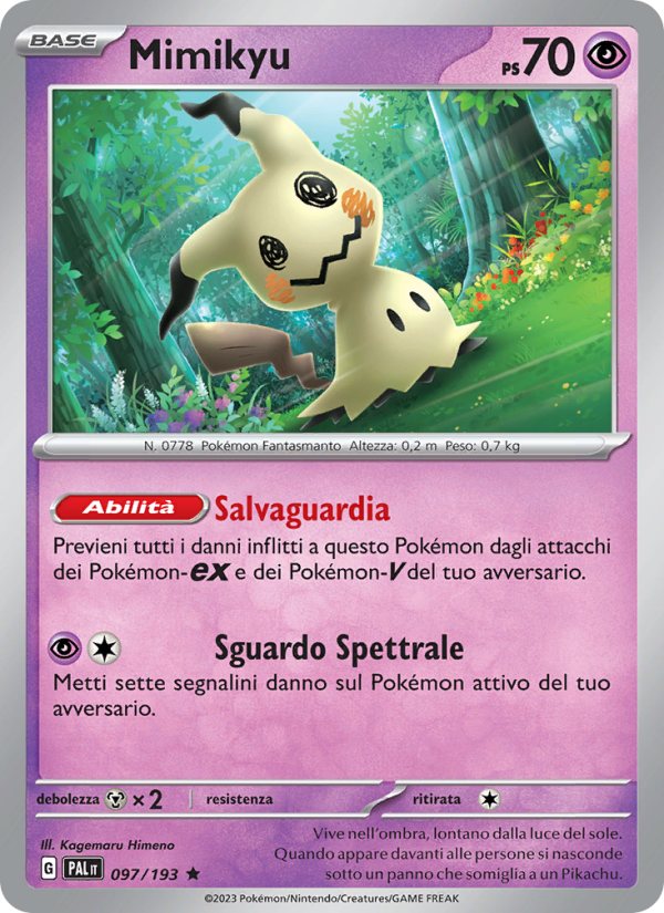 Mimikyu from Evoluzioni a Paldea