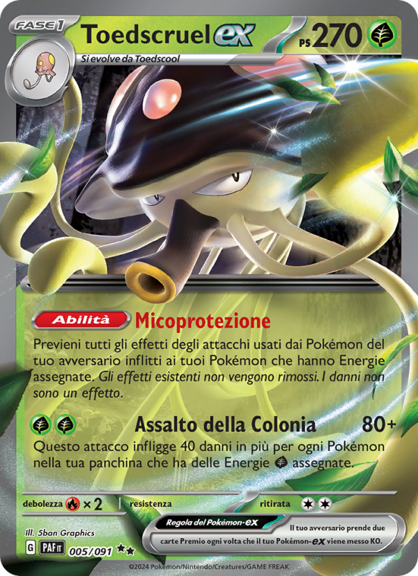 Toedscruel-ex from Destino di Paldea