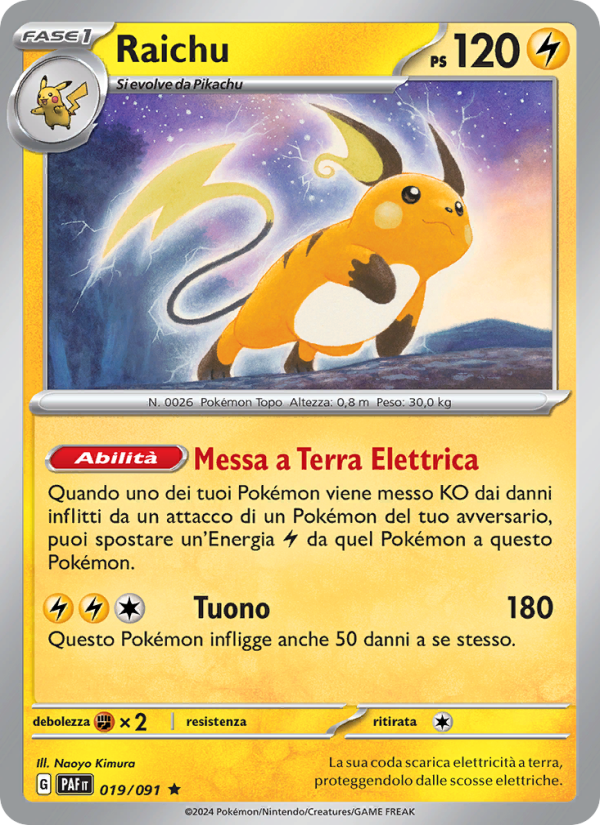 Raichu from Destino di Paldea