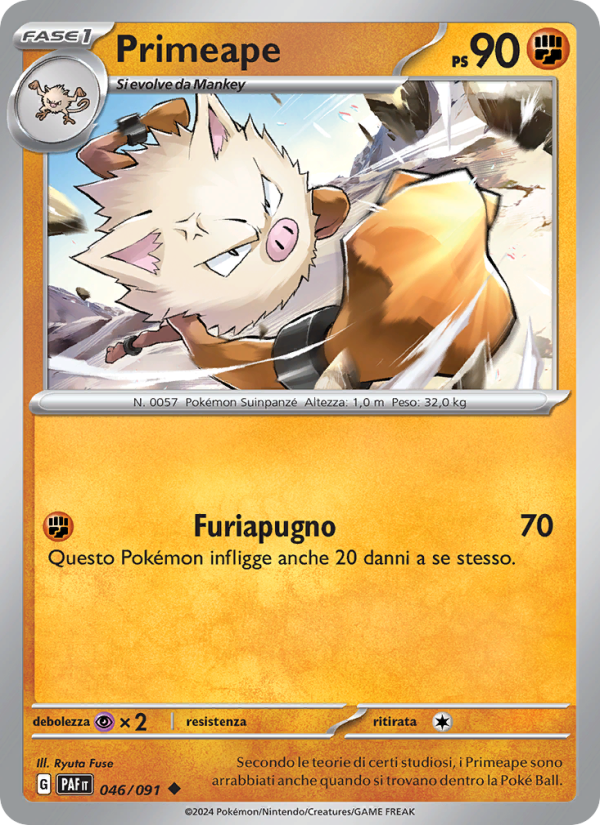 Primeape from Destino di Paldea