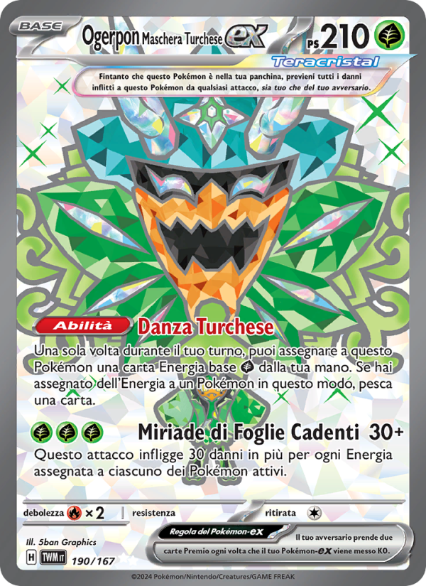 Ogerpon Maschera Turchese-ex