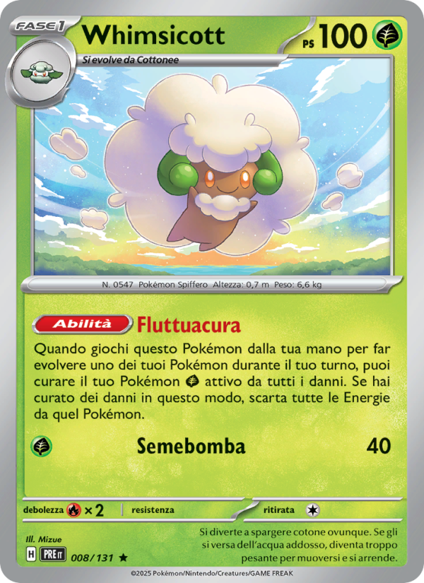 Whimsicott from Evoluzioni Prismatiche