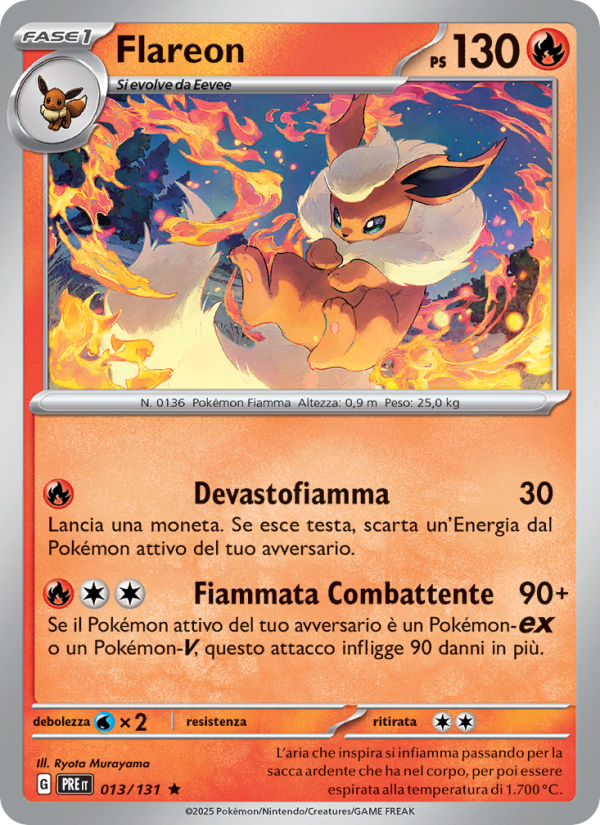 Flareon from Evoluzioni Prismatiche