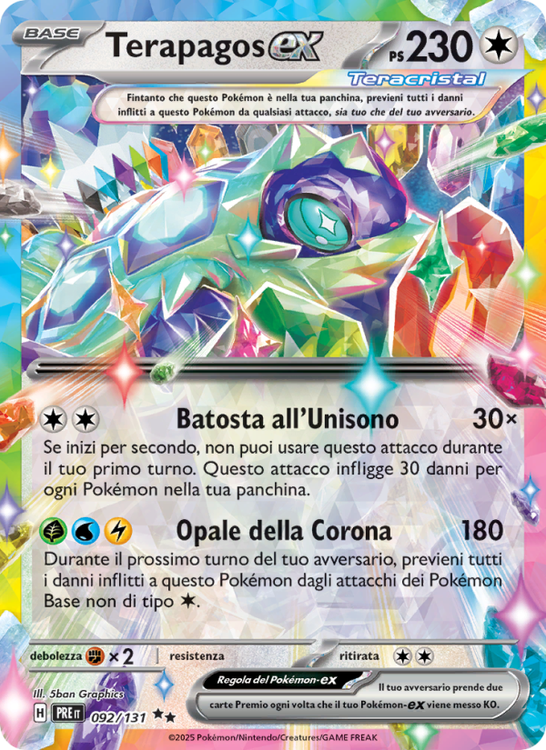 Terapagos-ex from Evoluzioni Prismatiche