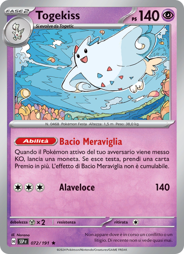 Togekiss from Scintille Folgoranti