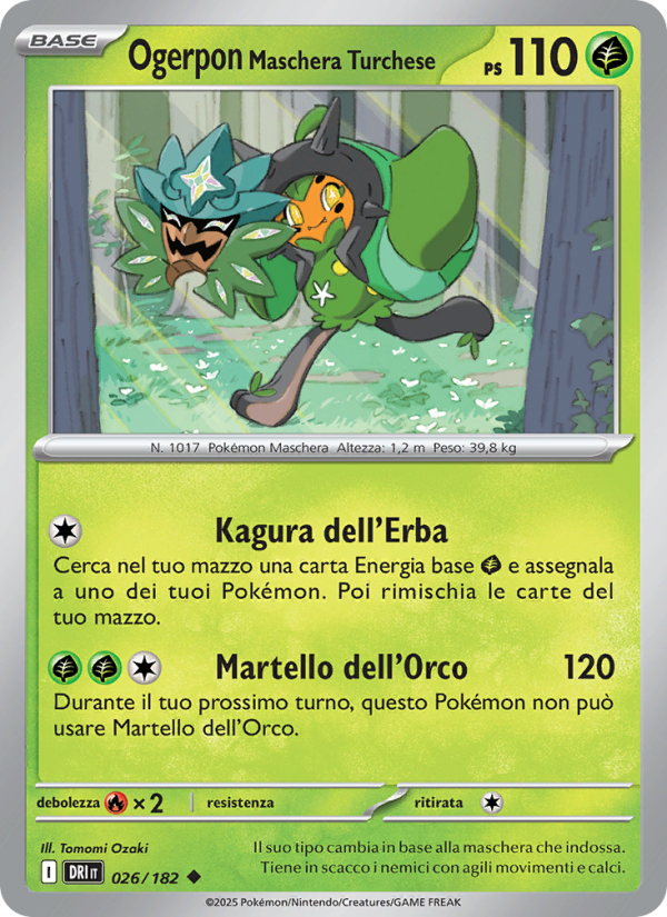 Ogerpon Maschera Turchese