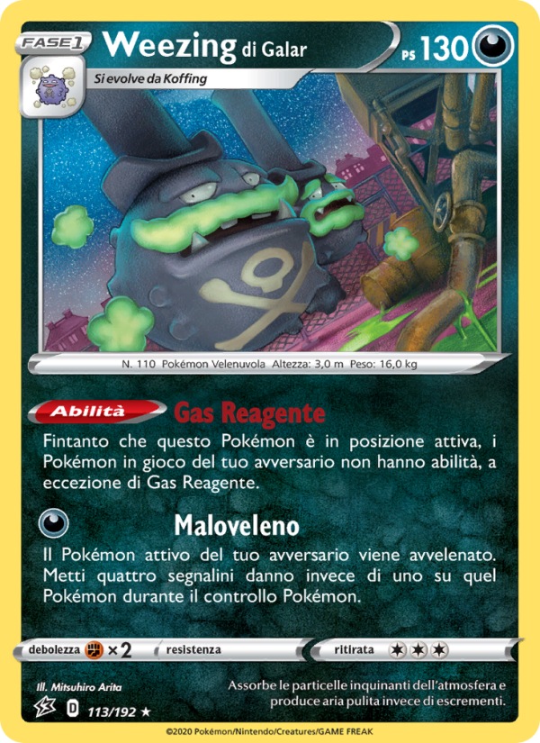 Weezing di Galar from Fragore Ribelle