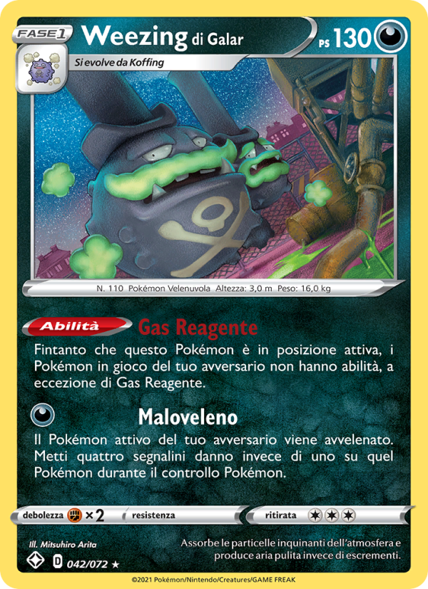 Weezing di Galar from Destino Splendente