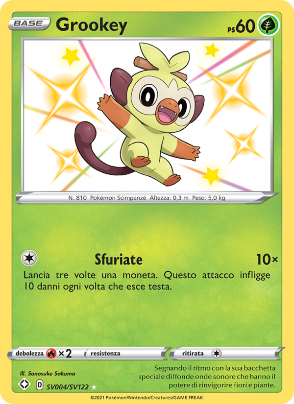 Grookey from Destino Splendente