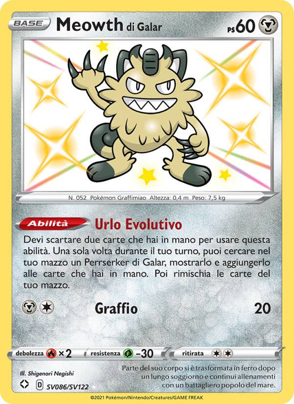Meowth di Galar from Destino Splendente