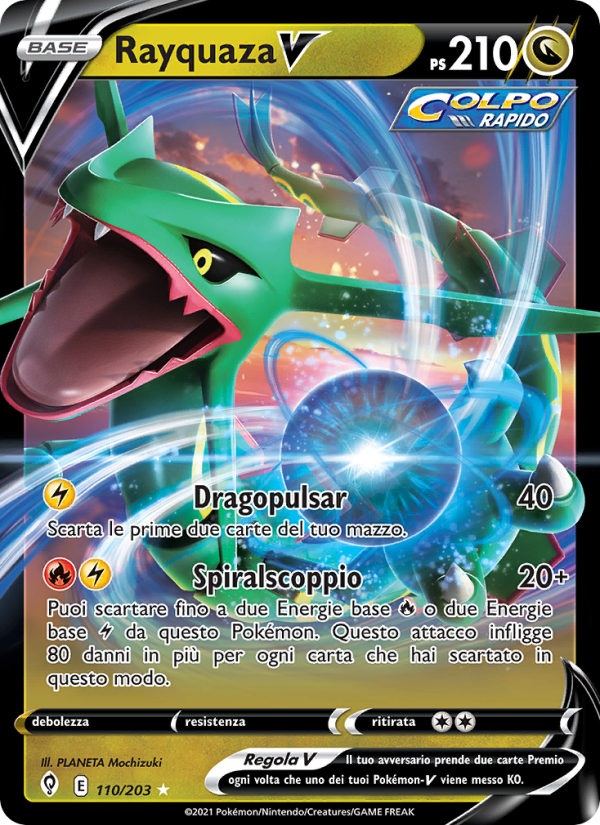 Rayquaza V from Evoluzioni Eteree