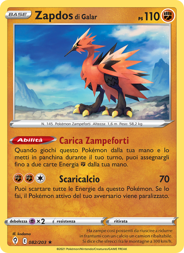 Zapdos di Galar