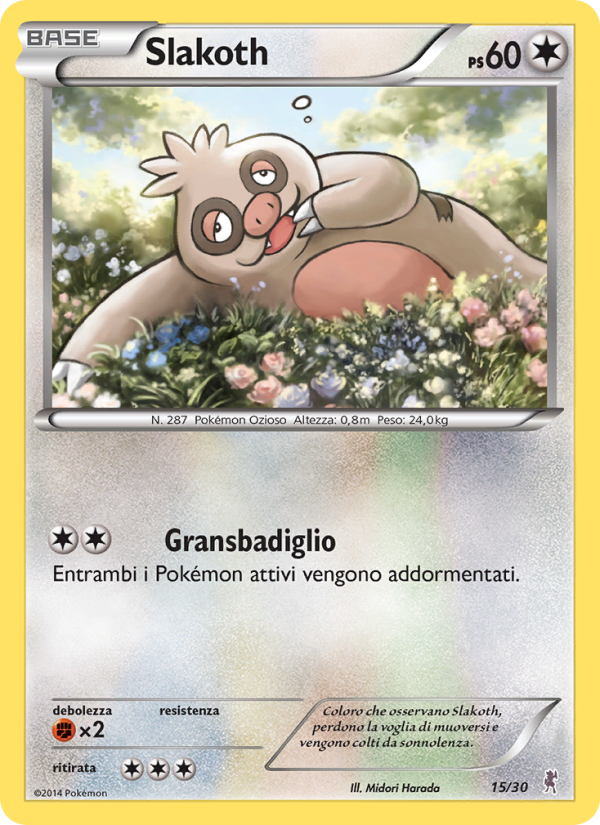 Slakoth from XY trainer Kit (Bisharp)