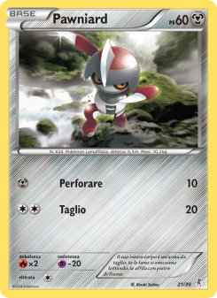 Pawniard from XY trainer Kit (Bisharp)
