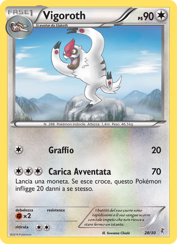 Vigoroth from XY trainer Kit (Bisharp)