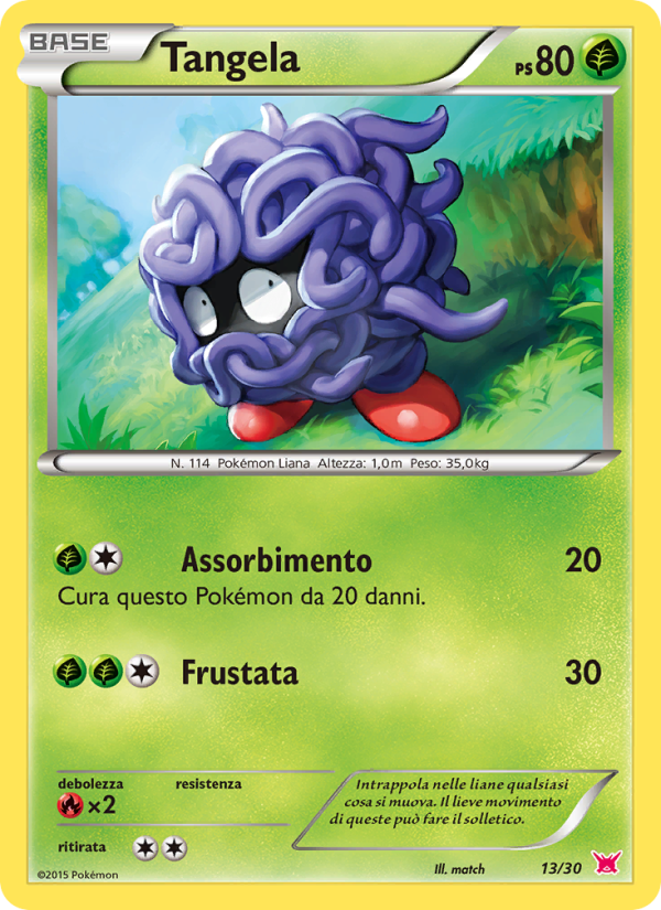 Tangela from XY trainer Kit (Latias)