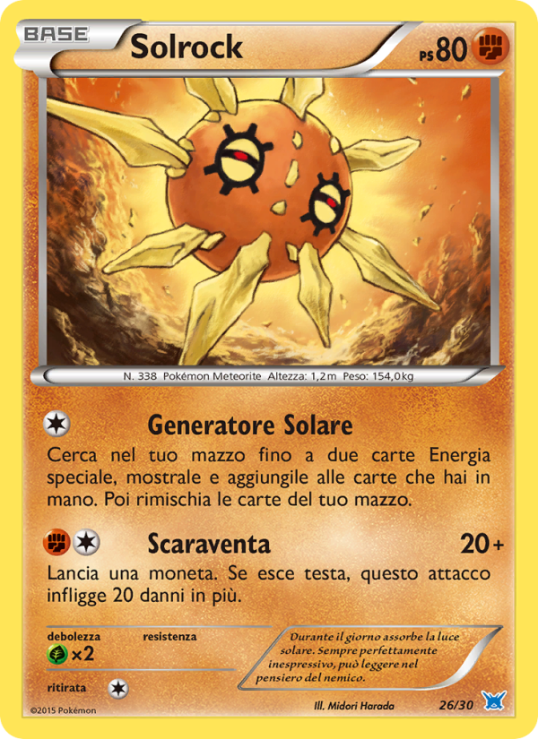 Solrock from XY trainer Kit (Latios)
