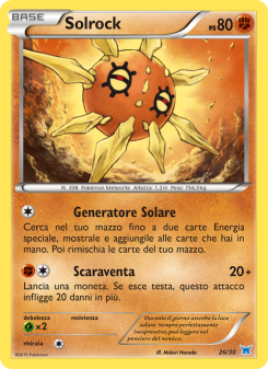 Solrock from XY trainer Kit (Latios)