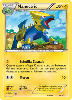 Manectric from XY trainer Kit (Pikachu Libre)