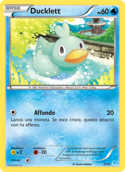 Ducklett from XY trainer Kit (Suicune)