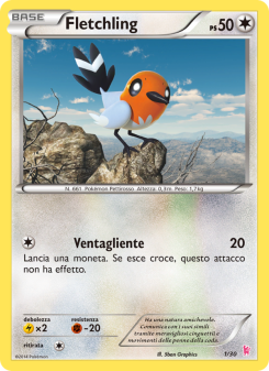 Fletchling from XY trainer Kit (Sylveon)
