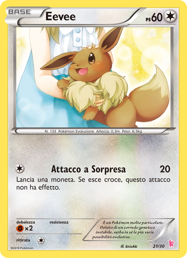 Eevee from XY trainer Kit (Sylveon)