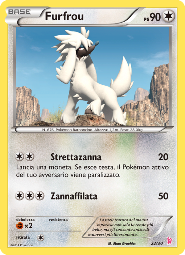 Furfrou from XY trainer Kit (Sylveon)