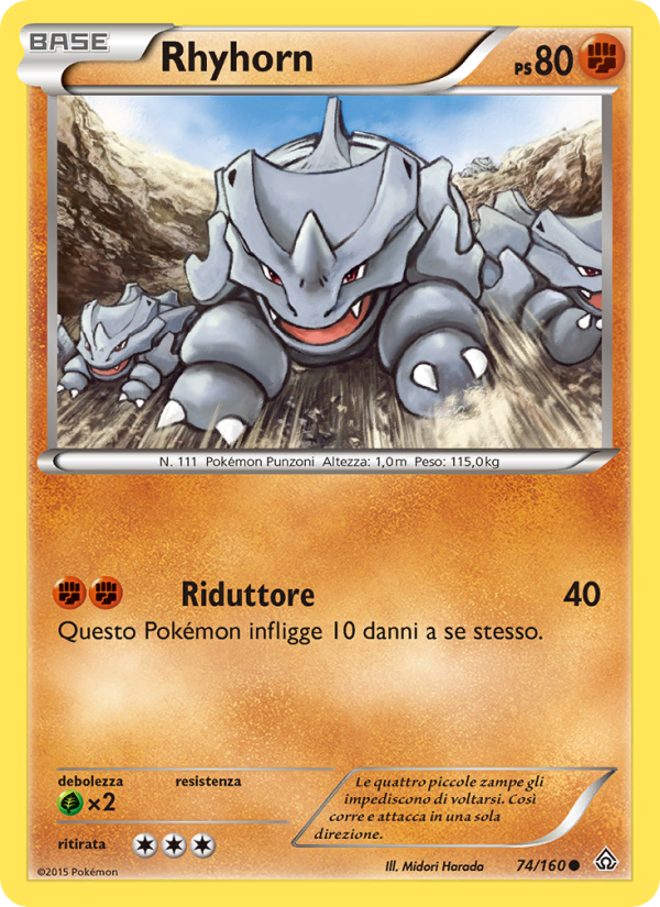 Rhyhorn from Scontro Primordiale