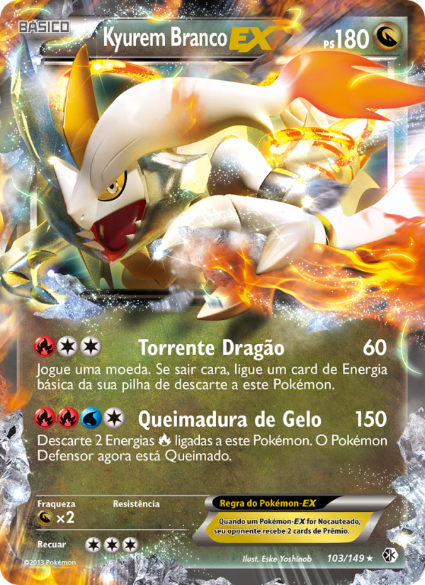 Kyurem Branco-EX from Fronteiras Cruzadas