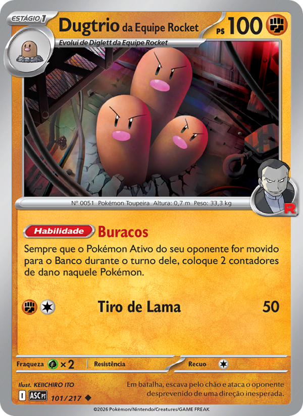 Dugtrio da Equipe Rocket