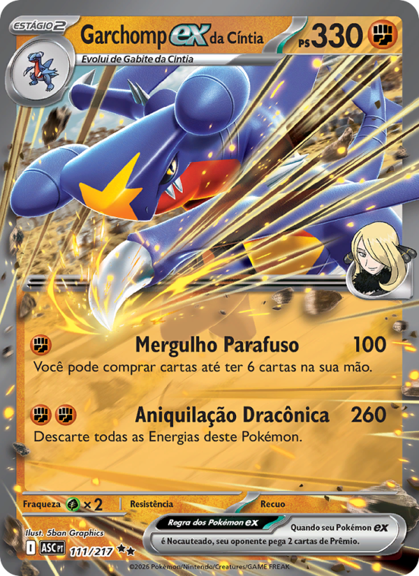 Garchomp ex da Cíntia from Heróis Excelsos