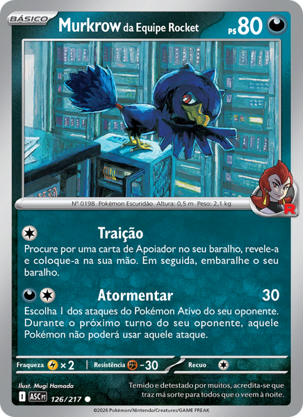 Murkrow da Equipe Rocket from Heróis Excelsos