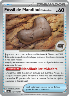 Fóssil de Mandíbula Arcaico