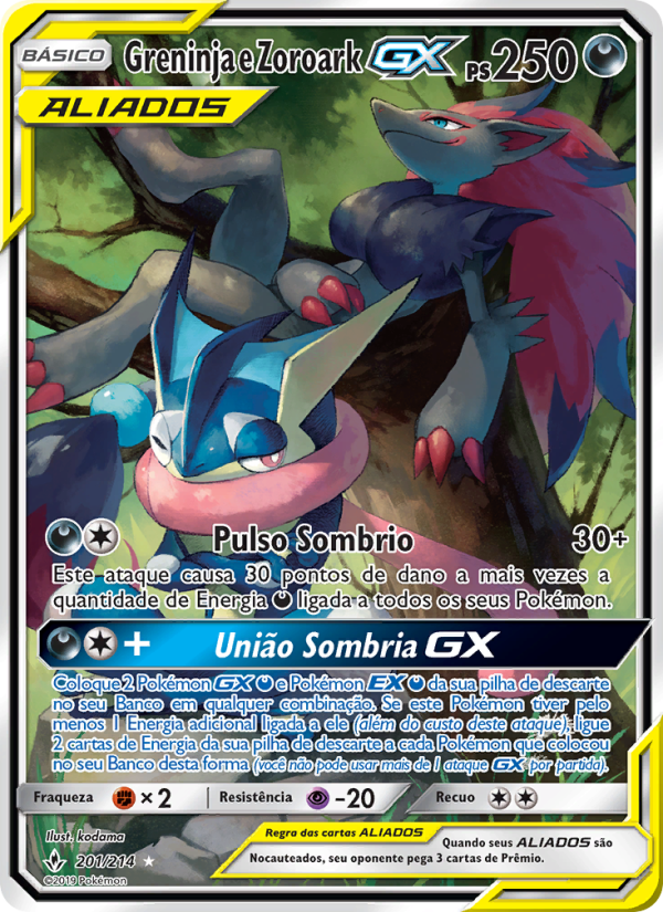 Greninja e Zoroark GX