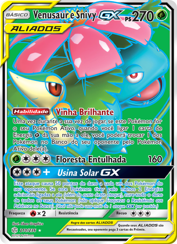 Venusaur e Snivy GX