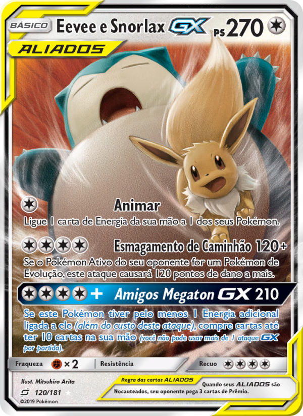 Eevee e Snorlax GX