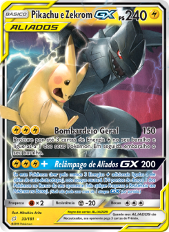 Pikachu e Zekrom GX