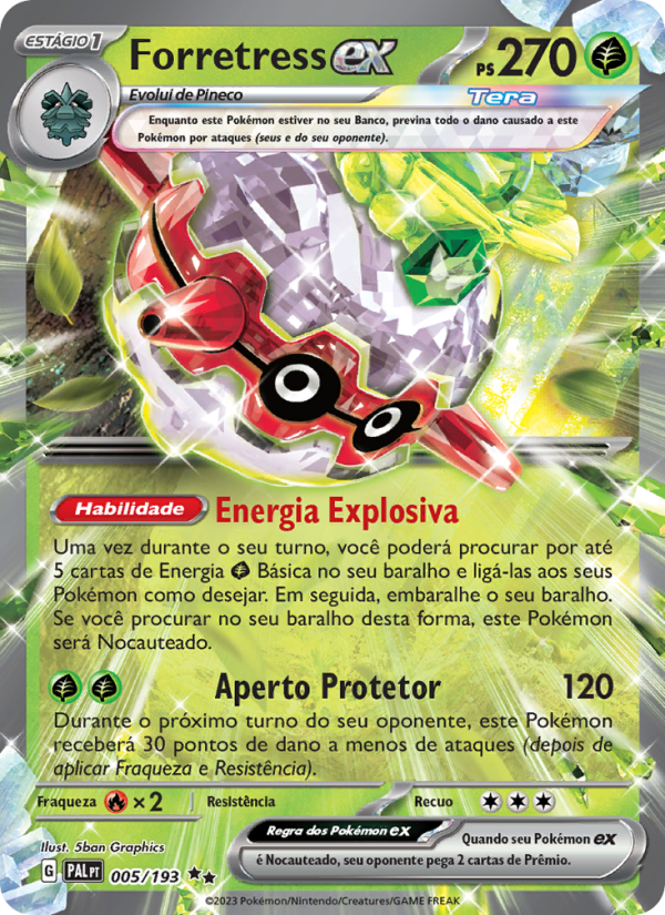 Forretress ex from Evoluções em Paldea