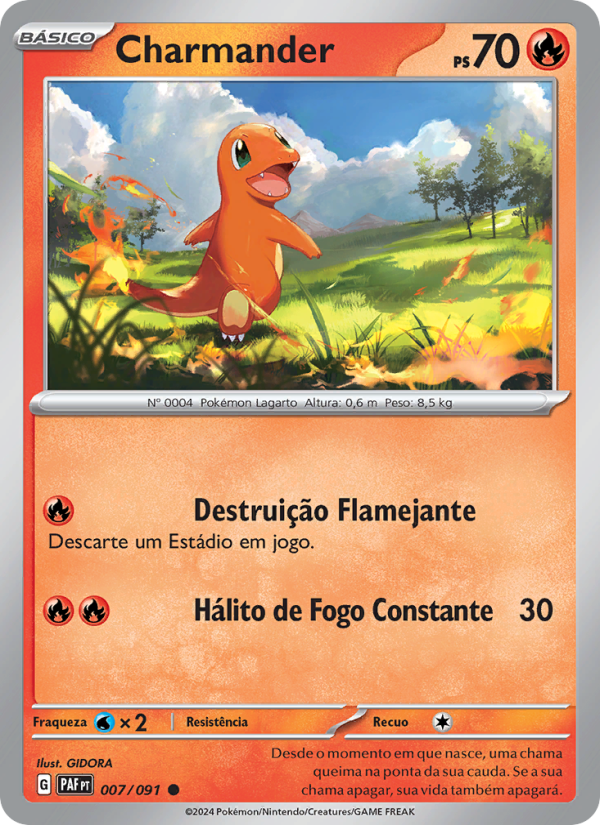 Charmander from Destinos de Paldea