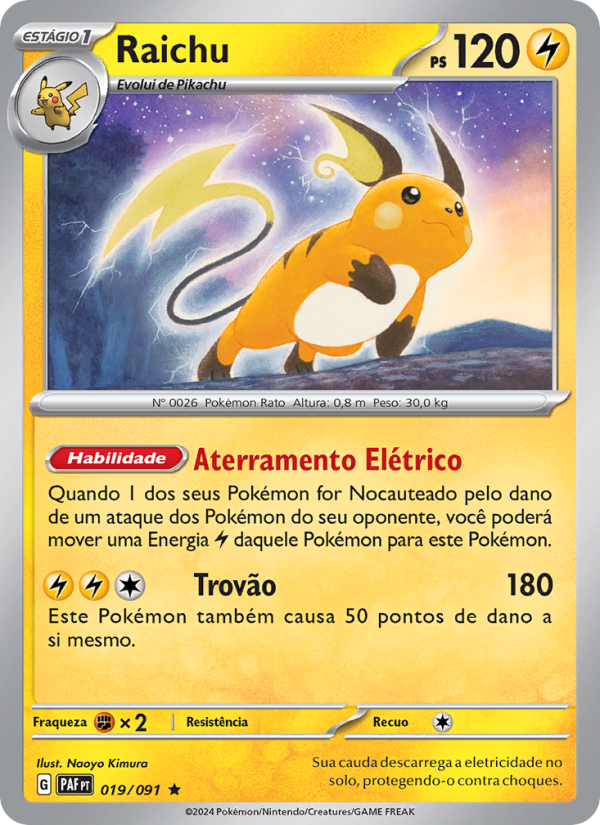 Raichu from Destinos de Paldea