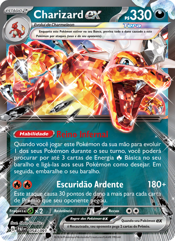 Charizard ex from Destinos de Paldea